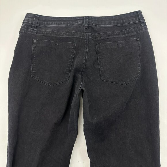 Lee Perfect Fit Just below the waist Women's size 12 Black Denim Jeans - Picture 4 of 4